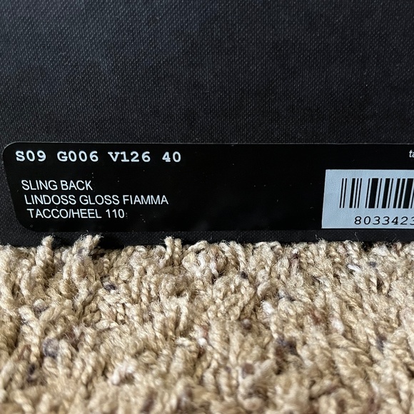 DSQUARED2 Lindoss Gloss Fiamma red buckle platform wedge sandals 39 - Picture 10 of 11